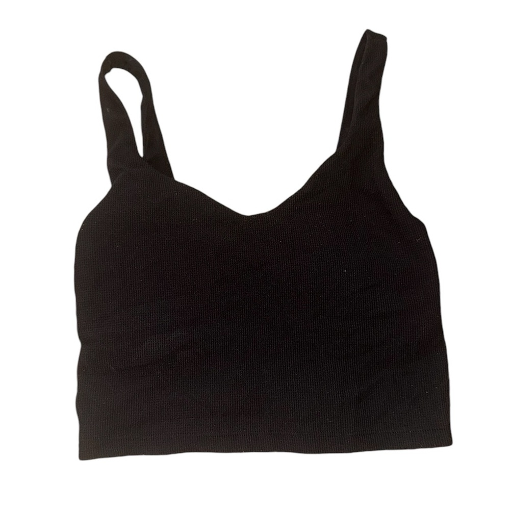 XS offline by aerie black crop too